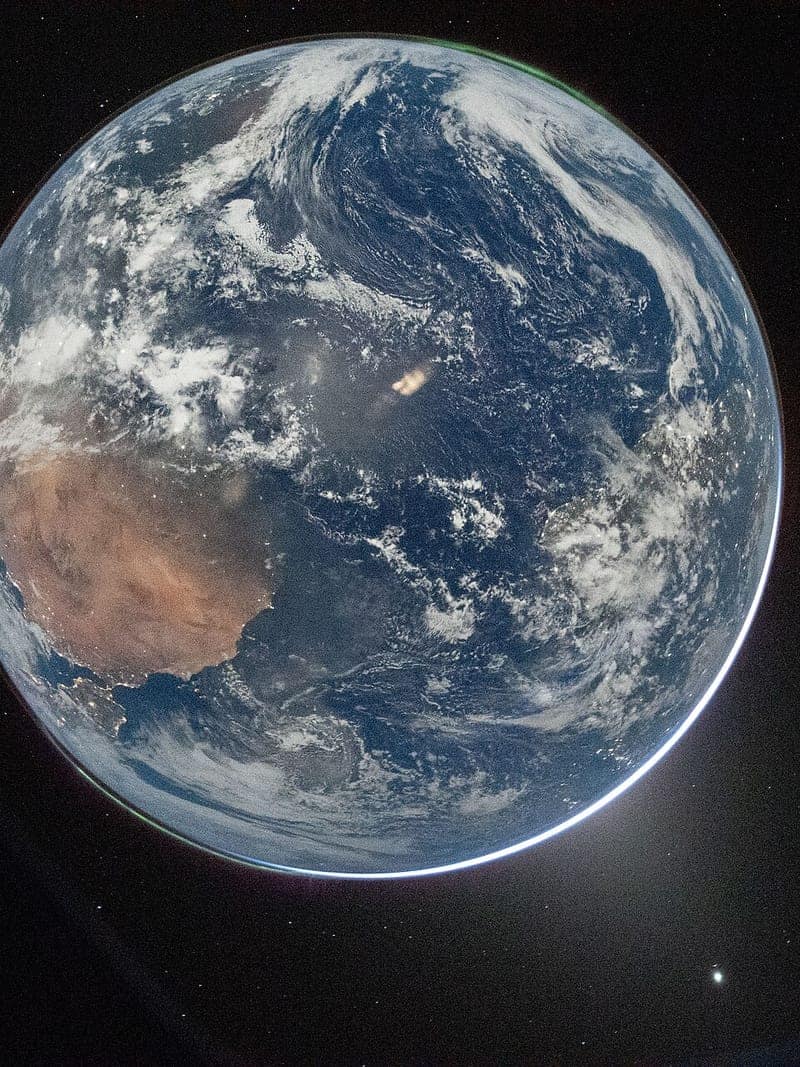 Artemis II görevinden Dünya görünümü