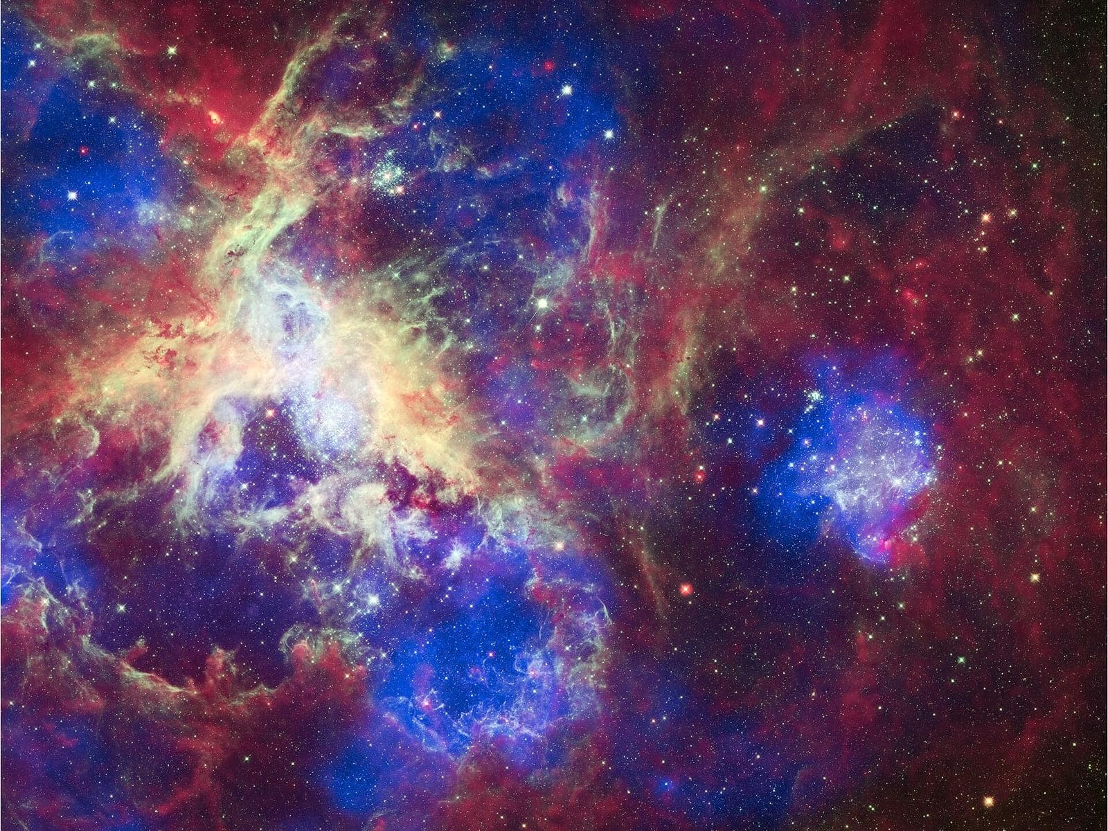 Hubble Uzay Teleskobu'nun Tarantula Bulutsusu görüntüsü