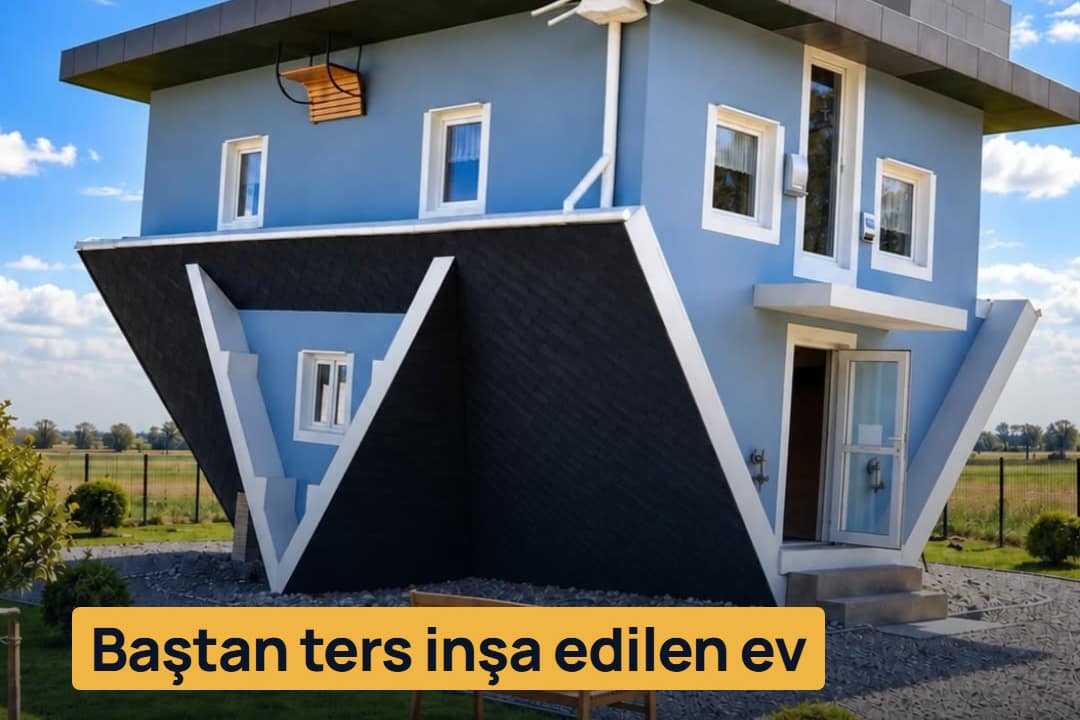 Baştan ters inşa edilen ev